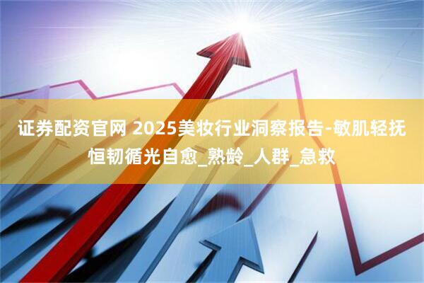 证券配资官网 2025美妆行业洞察报告-敏肌轻抚恒韧循光自愈_熟龄_人群_急救